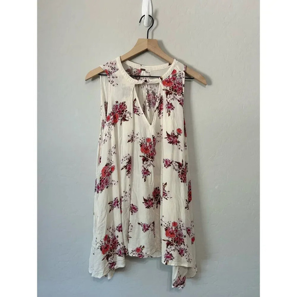 Free People Tree Swing Dress Washed Stone Combo Size S Bohemian Tunic - Picture 1 of 14